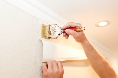 Pose de papier peint à Niederschaeffolsheim — revêtements muraux et toiles de verre
